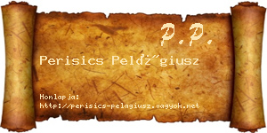 Perisics Pelágiusz névjegykártya